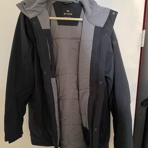 Oros Winter Parka 2xl black and grey interior